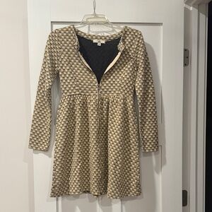 Urban Behavior Checkered Jacket - Black and Tan